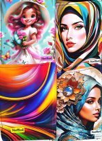 کلاسور پارچه ای 26 سوراخ فانتزی - Image 2