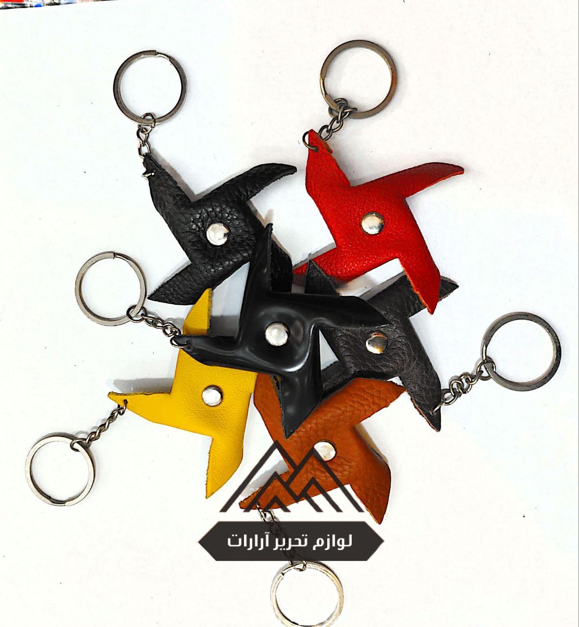 photo_2025-08-04_21-50-31 جا کلیدی فرفره ای چرم طبیعی - Image 1